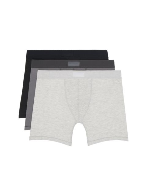 SKIMS Three-Pack Multicolor SKIMS Cotton 5" Boxer Briefs
