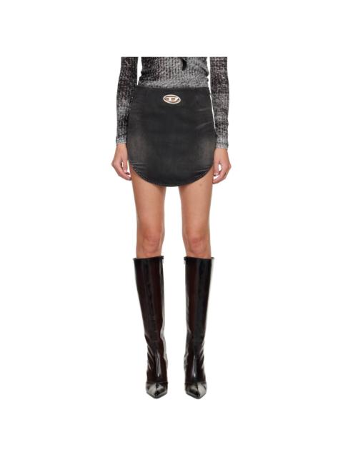 Diesel Black De-Vany-S Denim Miniskirt