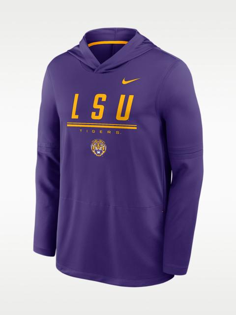 Nike LSU Sideline Men's Nike Dri-FIT College Long-Sleeve Hooded Top