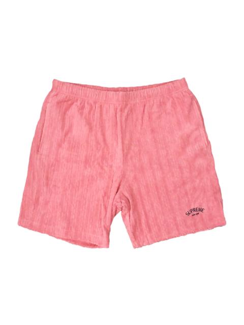 Supreme Supreme Cable Knit Terry Short Pink