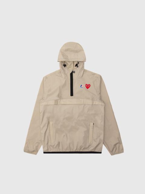 Comme des Garçons PLAY K-WAY HOODIE HALF ZIP