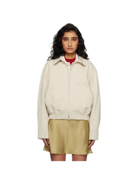 Dunst Beige Collared Blouson Jacket