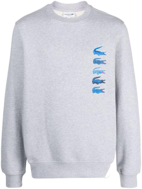 LACOSTE logo-print cotton sweatshirt
