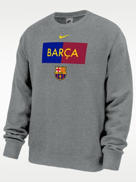 Nike Barcelona Club Fleece Men's Nike Crew-Neck Sweatshirt