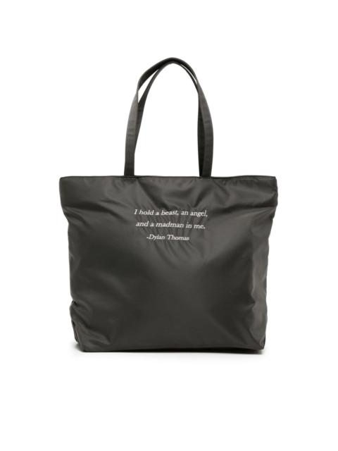 UNDERCOVER embroidered-motif tote bag