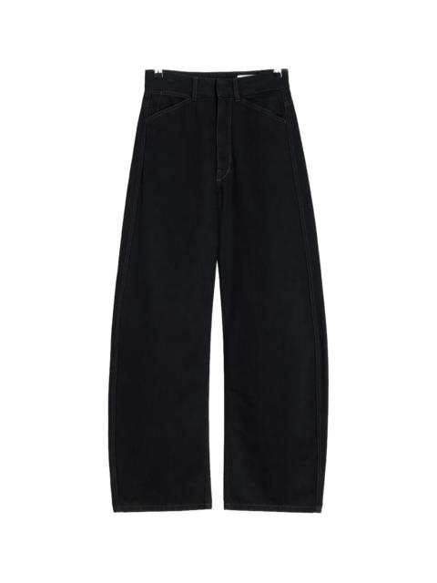 Lemaire high waisted curved pants "BLACK" PA1264 LD1055 BK999
