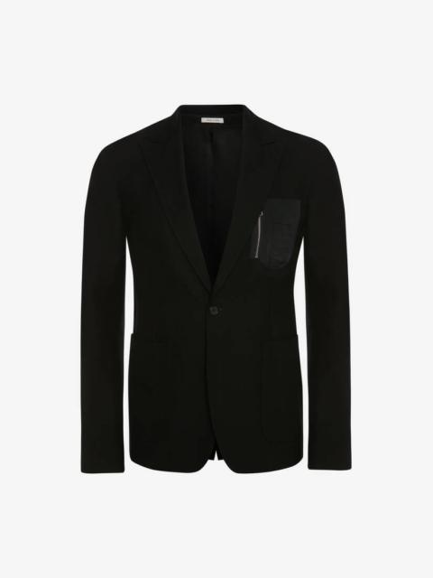 Ma-1 Pocket Tailored Jacket in Black