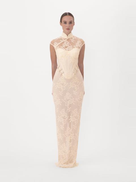 SAU LEE EMILIA LACE GOWN