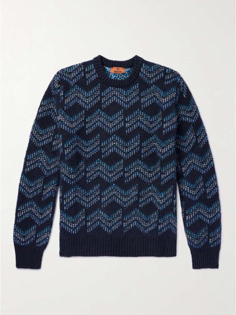 Missoni Stretch Cotton-Blend Jacquard Sweater