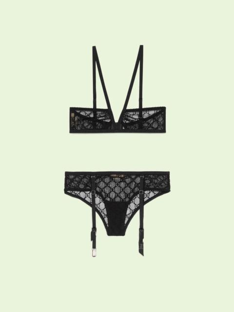 GUCCI GG star tulle lingerie set