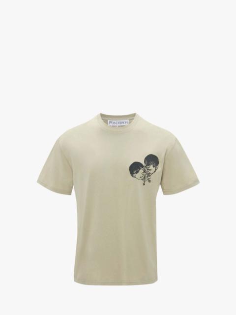 JW Anderson EMBROIDERED T-SHIRT - POL ANGLADA ARTWORK