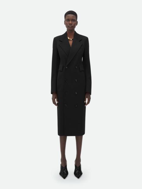 Bottega Veneta Curved Sleeves Light Wool Coat