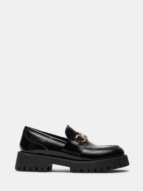 STEVE MADDEN LANDO BLACK LEATHER