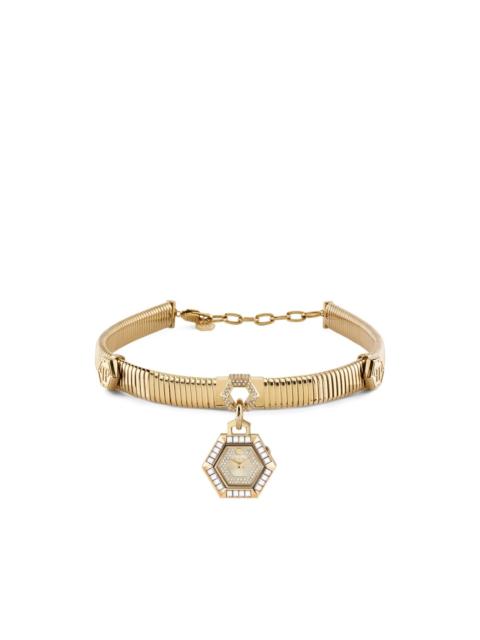 PHILIPP PLEIN hexagon 27mm neklace watch