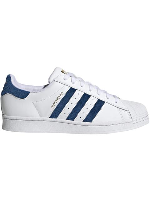 adidas Superstar Chenille Stripes Cloud White Blue