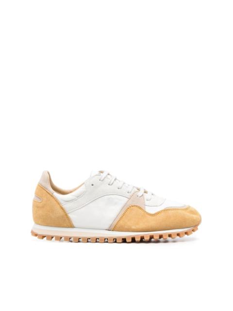 panelled low-top sneakers