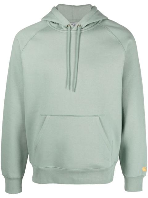 Carhartt logo-embroidered cotton hoodie