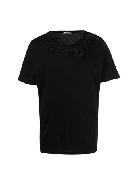 cut-out cotton T-shirt