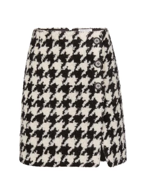 NINA RICCI Houndstooth Mini Skirt