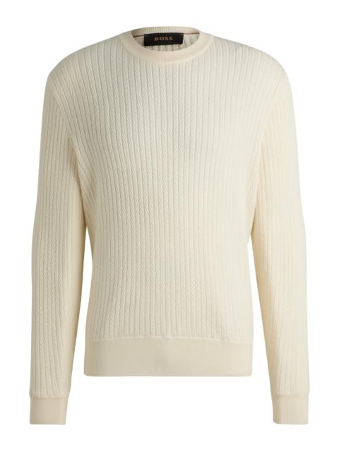 BOSS WOOL-BLEND KNITTED SWEATER 와 HERRINGBONE 스타일