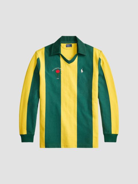 Polo Ralph Lauren Women's Oversize Embroidered Cotton Rugby Shirt - Kelly Green Canary