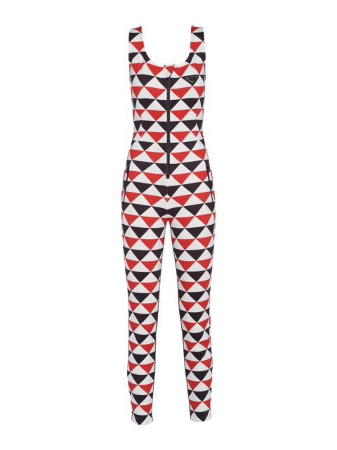 Prada Printed jersey jumpsuit