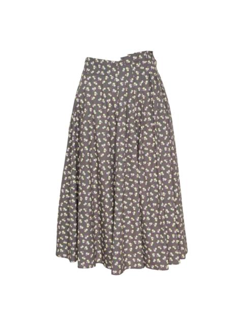 MSGM Dainty Floral Midi Skirt