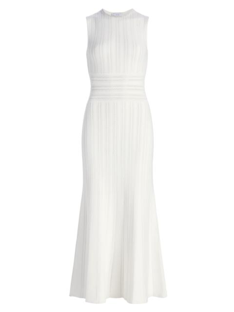 ADAM LIPPES Women's Sloan Compact Jacquard Midi-Dress - Ivory