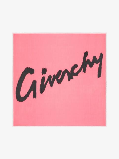 Givenchy SQUARE SHAWL WITH GIVENCHY GRAPHIC SIGNATURE