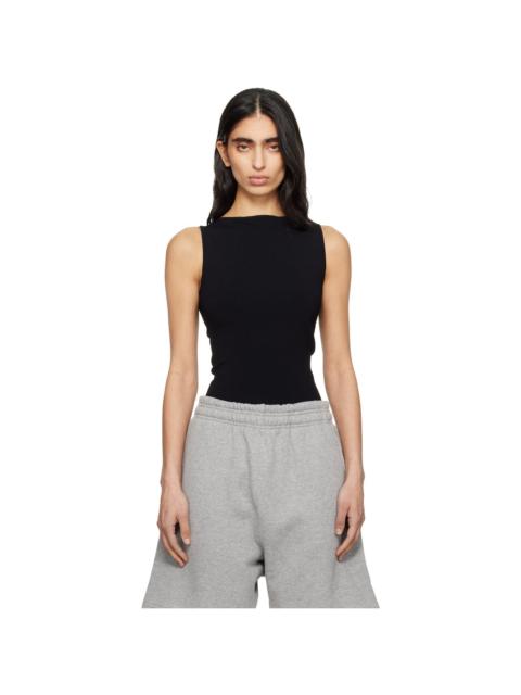 entire studios Black Boat Neck Top