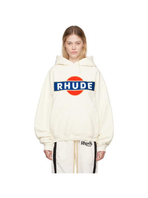 Rhude Off-White Vintage Racer Hoodie