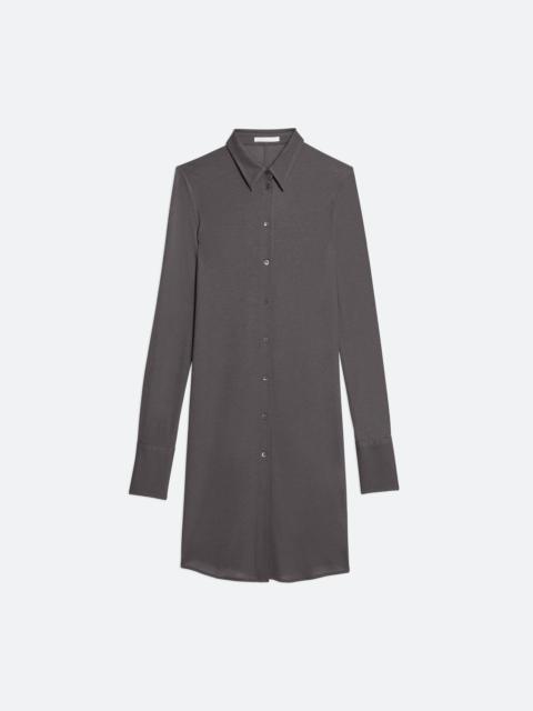 RIBBED SHIRT DRESS