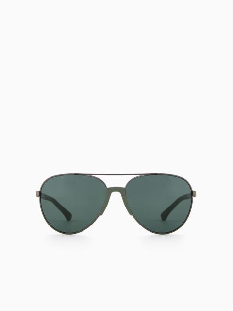 EMPORIO ARMANI Men’s aviator sunglasses