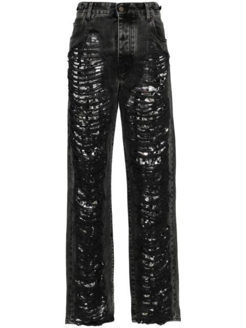 DARKPARK Karen distressed tapered jeans