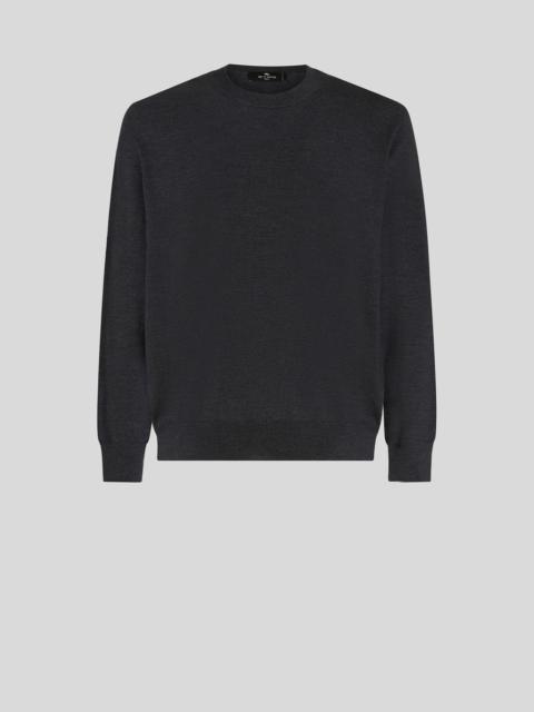 ROUND NECK WOOL JUMPER