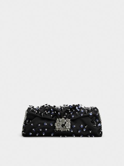 Roger Vivier Efflorescence Clutch in satin