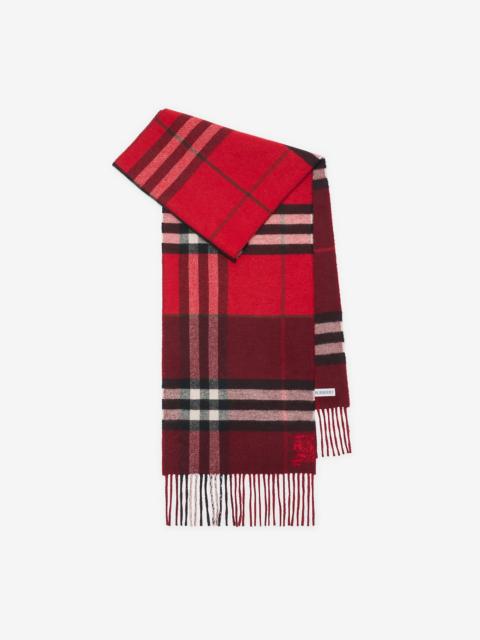 Burberry Contrast Check Cashmere Scarf