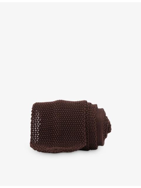 REISS Punto Knitted Silk Tie