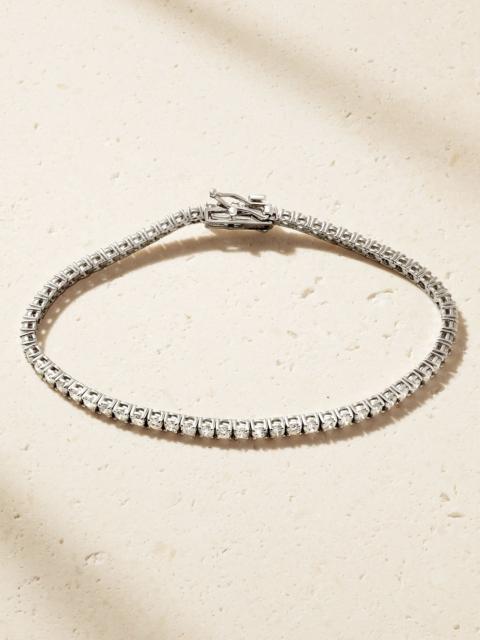 SYDNEY EVAN 14-karat white gold diamond tennis bracelet Gold