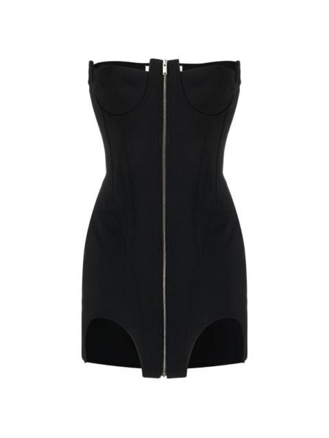 double arch bustier minidress