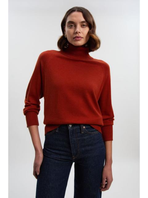 KAREN MILLEN Wool Blend Roll Neck Oversize Jumper