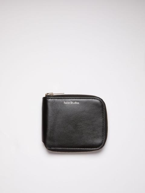 Acne Studios Compact zip wallet - Black