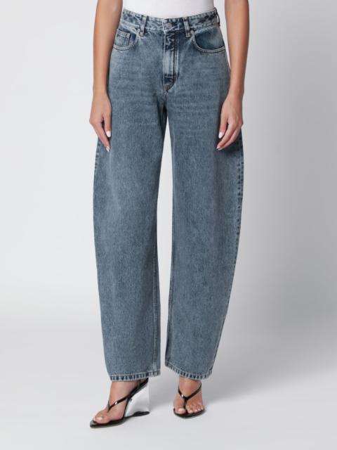 Alaïa Rounded blue denim jeans