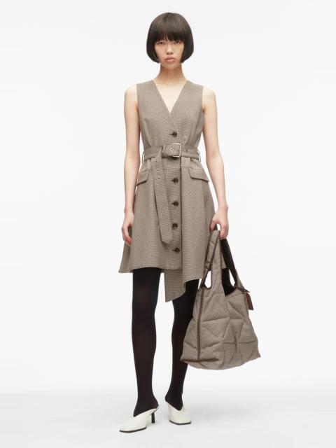 3.1 Phillip Lim Houndtooth Tweed Belted Mini Dress