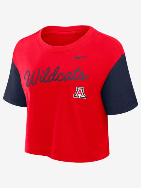 Nike Arizona Script Women's Nike Dri-FIT College Cropped T-Shirt