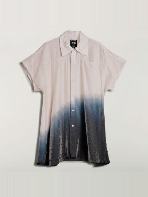 Y-3 Y-3 SHORT SLEEVE DIP DYE UTILITY OVERSHIRT