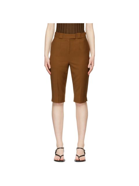 LVIR Brown Wool Shorts