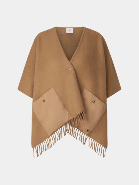 Nancie poncho in Camel