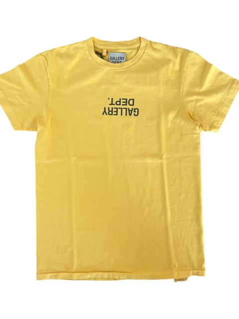 GALLERY DEPT. Upside Down Logo T-Shirt "Yellow & Black" GD403