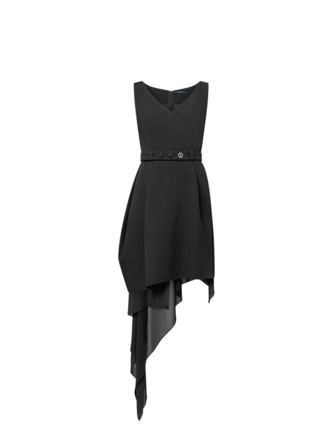 Louis Vuitton Silk Train Belted Dress